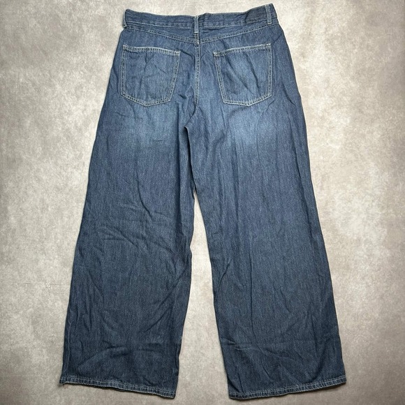 Sincerely Jules Wide Leg Baggy Blue Jeans Size 13/31 Boho Casual - Picture 2 of 8
